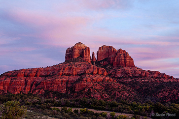 "Sunset Glow" • Cathedral Rock • Sedona, AZ Photograph by Susie Reed