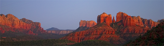 Cathedral Rock at Dusk • Sedona, AZ • Photograph by Susie Reed