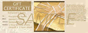 Gift Certificate Sample