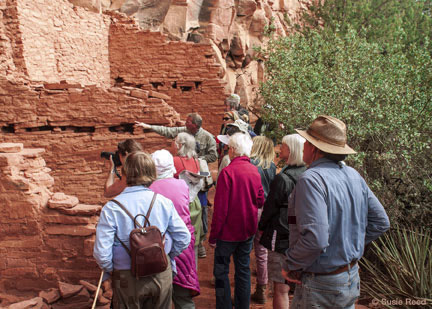 Susie Reed & Pink Jeep Tours Ancient Dwellings & Rock Art Annual Archaeolgy Month Tour